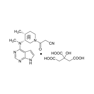 (3R,4R)-4-metyl-3-(metyl-7H-pyrolo[2,3-d]pyrimidín-4-ylamino)-b-oxo-1-piperidínpropánnitril: 2-Hydroxy-1,2,3- propántrikarboxylát