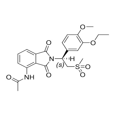 (+)-N-［2-［1(S)-(3-etoxy-4-metoxyfenyl)-2-(metylsulfonyl)etyl］-1,3-dioxo-2,3-dihydro-1H-izoindol-4 -yl-acetamid